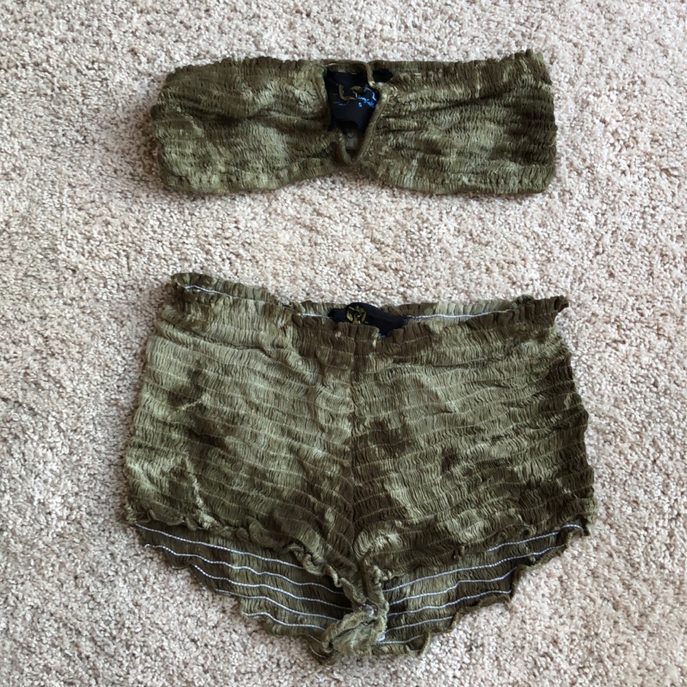 BLUE LIFE HOT SPRINGS SMOCKED SET SIZE SMALL